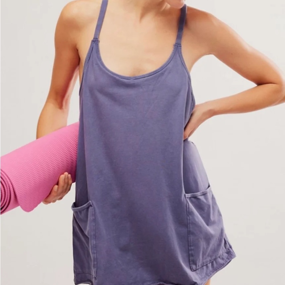 SOLD - Free People Movement, M/M blue Romper.